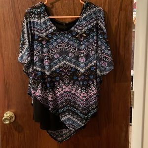 Poncho blouse